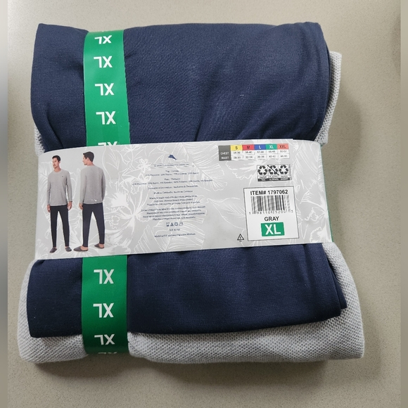 Tommy Bahama Mens 2 PC Relaxed Fit Lounge Set ~GRAY ~XL **NEW - Picture 6 of 10